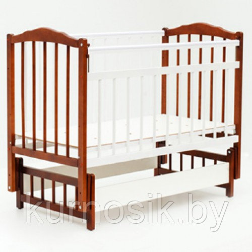 Кроватка Bambini (Бамбини) 11 белый орех