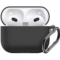 Силиконовый чехол Rumi для Apple AirPods 3 Черный