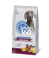 Сухой корм для собак PET360 SALUTE Adult Dog (оленина, кукуруза) 12 кг