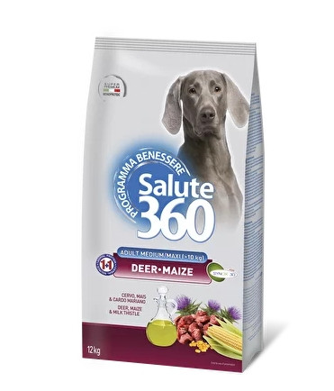 Сухой корм для собак PET360 SALUTE Adult Dog (оленина, кукуруза) 12 кг - фото 1 - id-p187916341