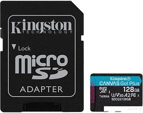 Карта памяти Kingston Canvas Go! Plus microSDXC 128GB (с адаптером)