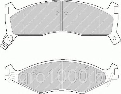 КОЛОДКИ ТОРМОЗНЫЕ ДИСКОВЫЕ FDB1034 DN