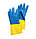 Перчатки хозяйственные, латексные "Bicolor", L, фото 2