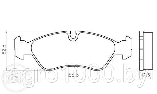 КОЛОДКИ ТОРМОЗНЫЕ ДИСКОВЫЕ FDB1067 DN - фото 1 - id-p6929071