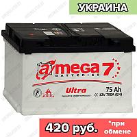 Аккумулятор A-Mega Ultra / 75Ah / 790А / Прямая полярность / 278 x 175 x 190