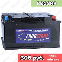 Аккумулятор Eurostart Blue 6CT-90 / 90Ah / 760А / Обратная полярность / 353 x 175 x 190