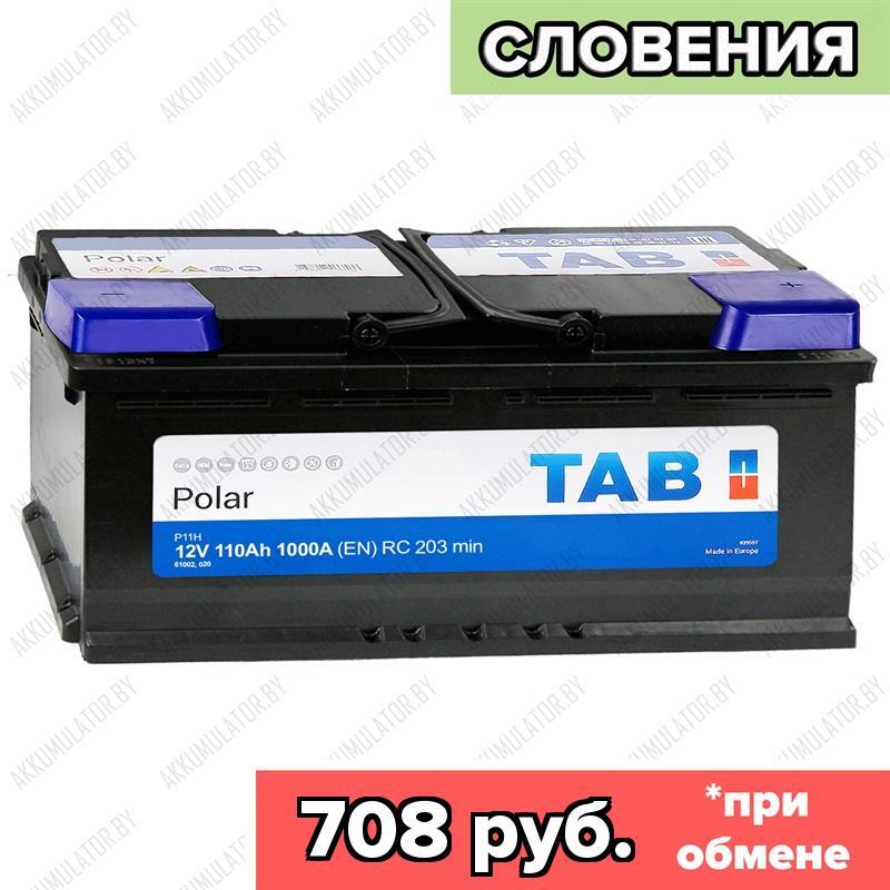 Аккумулятор TAB Polar / [246610] / 110Ah / 1000А / Обратная полярность / 393 x 175 x 190