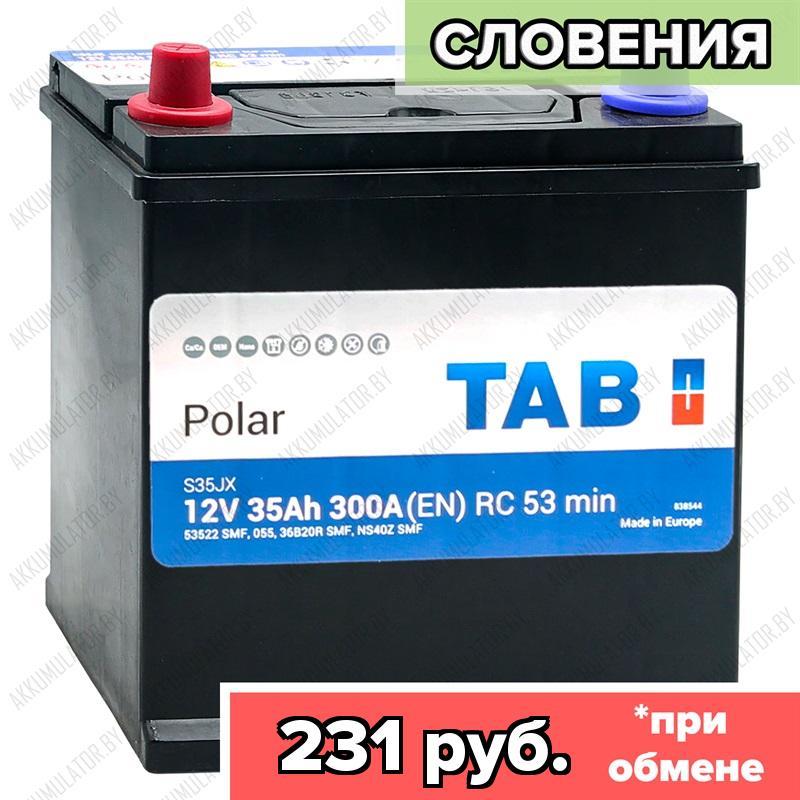 Аккумулятор TAB Polar S Asia / [246935] / 35Ah / 300А / Прямая полярность / 187 (196) x 127 x 200 (220)