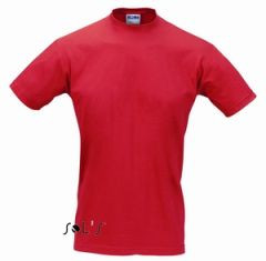 Красная футболка Regent 150 гр, для нанесения логотипа - фото 1 - id-p2707243
