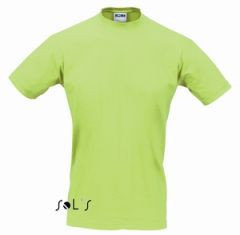 Светло-зеленая (яблоко) футболка Regent, 150 гр, для нанесения логотипа