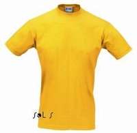 Желтая футболка Regent, 150 гр, для нанесения логотипа