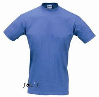 Голубая футболка Империал  высокой плотности 190 гр. Для нанесения логотипа, фото 1