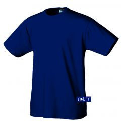 Темно-синяя футболка Империал высокой плотности  темно-синяя 190 гр. Для нанесения логотипа