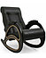 Кресло-качалка модель 4 каркас Венге экокожа Дунди-108 с лозой, фото 2