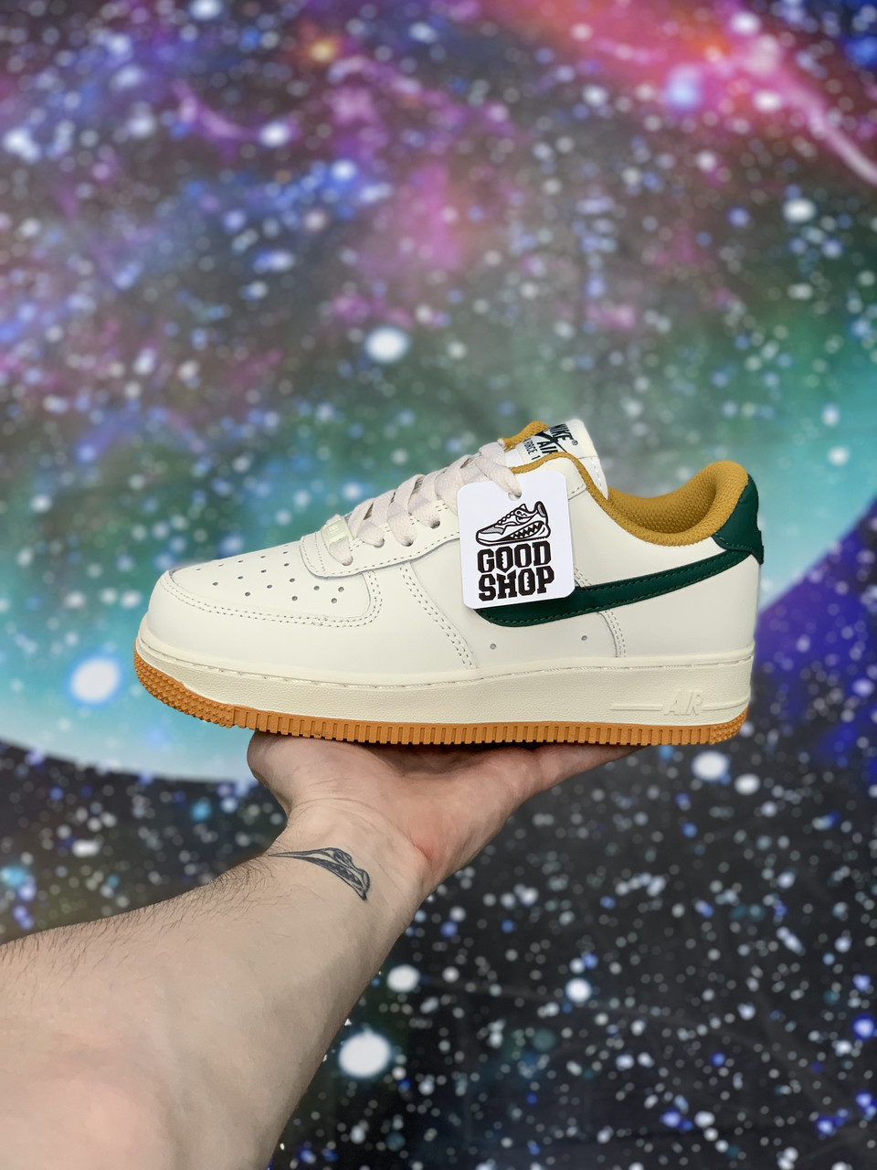Кроссовки Nike Air Force 1 Low Beige Green Brown