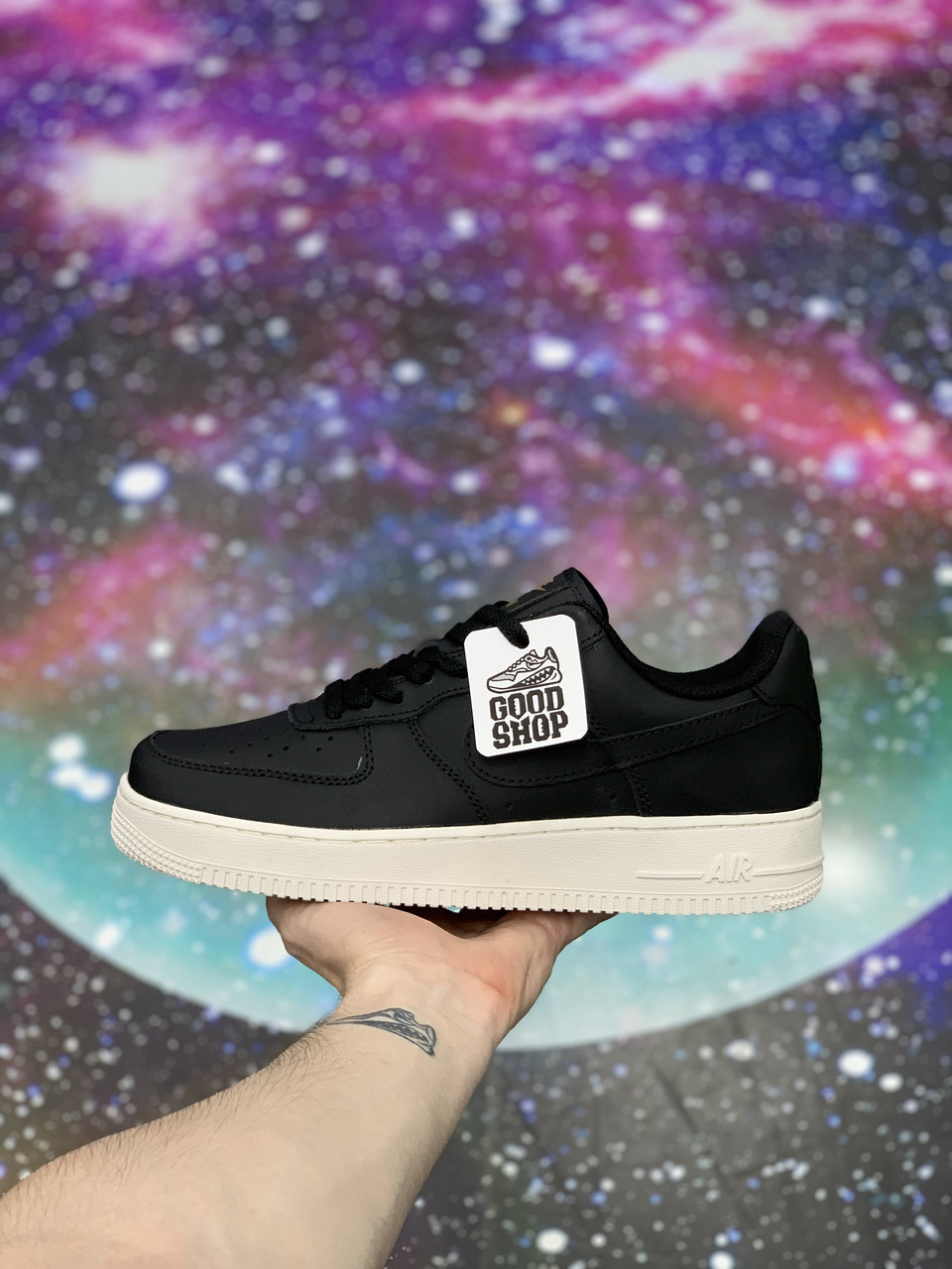 Кроссовки Nike Air Force 1 Black Milk - фото 1 - id-p147405068