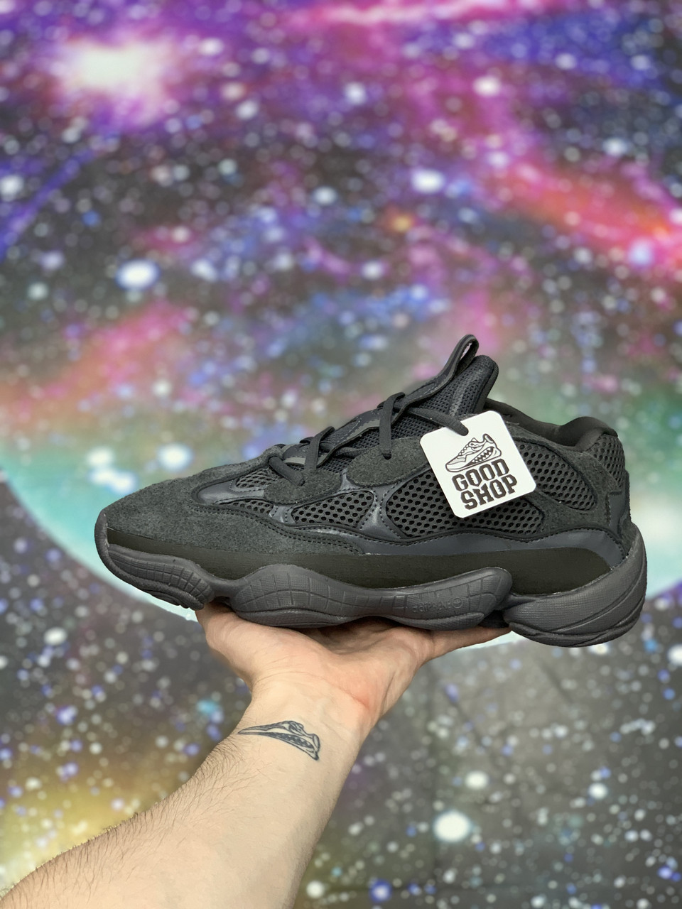 Кроссовки Adidas Yeezy Boost 500 Black - фото 1 - id-p151440684