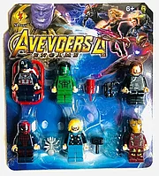Фигурки Супер-героев набор из 6 фигурок героев Марвел с аксессуарами