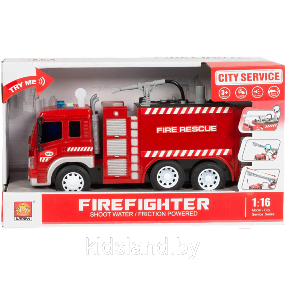 Пожарная машина с водой, WY351A - фото 5 - id-p188003643
