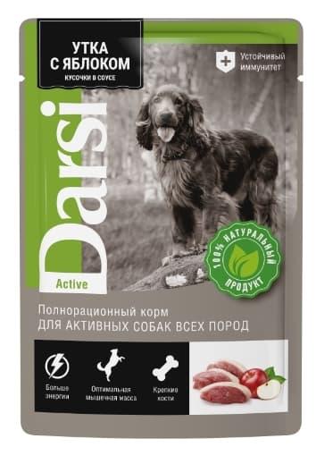 Консервы для собак Darsi Adult Dog Active (утка с яблоком) 85 гр