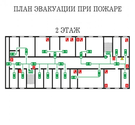 План эвакуации при пожаре на заказ