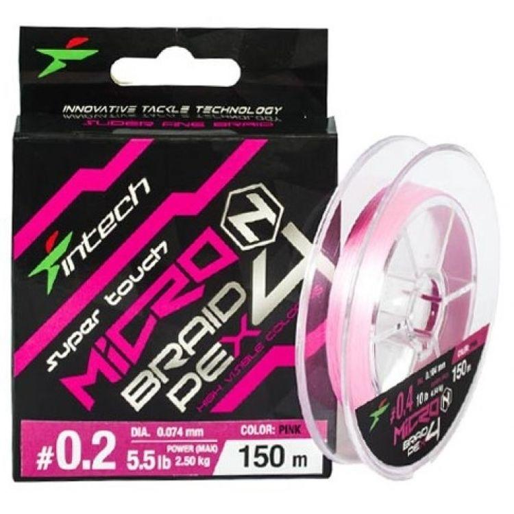 INTECH MICRON BRAID PE X4 PINK #1.5/0.205 mm - фото 1 - id-p187997245