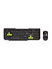 Беспроводной комплект клавиатура + мышь Smartbuy 230346AG-KN цвет: черно-зеленый, фото 2