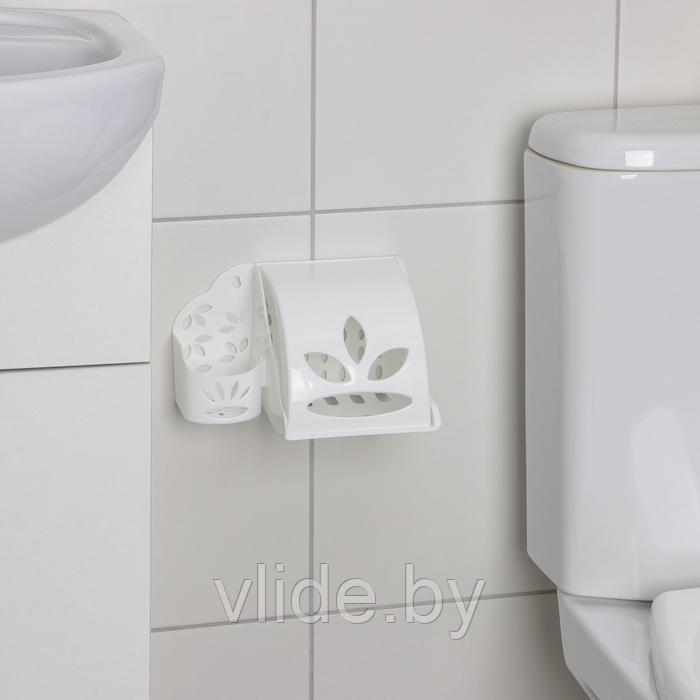 Держатель для туалетной бумаги и освежителя воздуха, цвет МИКС - фото 2 - id-p141295849
