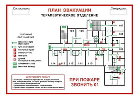 План эвакуации здания при пожаре