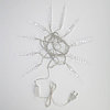 Гирлянда «Сосульки» 1,5х0,25 м, прозрачный провод, белый цвет свечения, фото 2