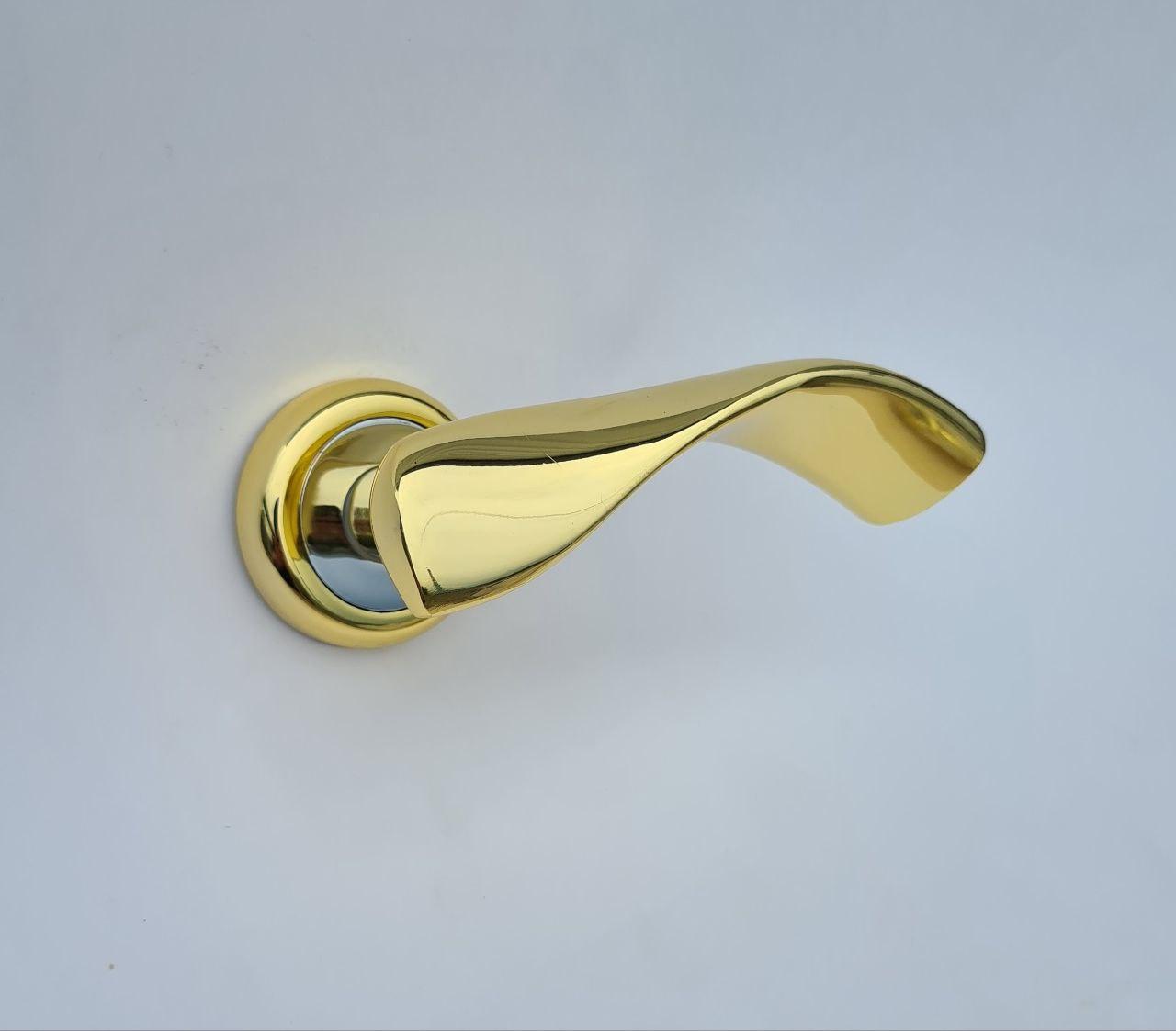 Дверная ручка VERONI - N86 PB Золото глянец / Хром - фото 2 - id-p188003793