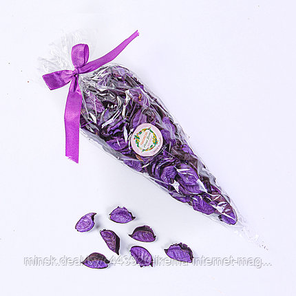 Декоративное украшение из сухоцветов "Лепестки" 30 см., цв. Фиолетовый (921-LL), фото 2