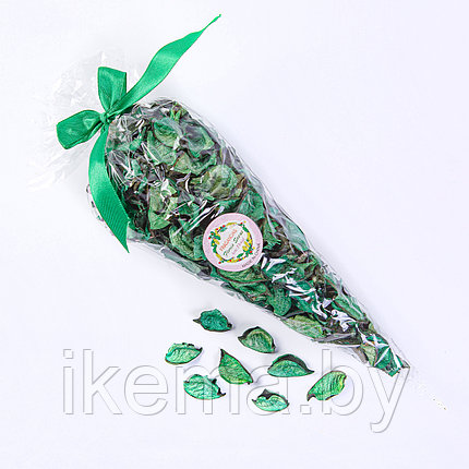 Декоративное украшение из сухоцветов "Лепестки" 35 см., цв. Зеленый (921-LL), фото 2