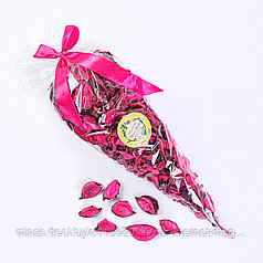 Декоративное украшение из сухоцветов "Лепестки" 35 см., цв. Розовый (921-LL)