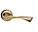 Дверная ручка VERONI - N 100 АВ  Матовая бронза/ Хром, фото 2