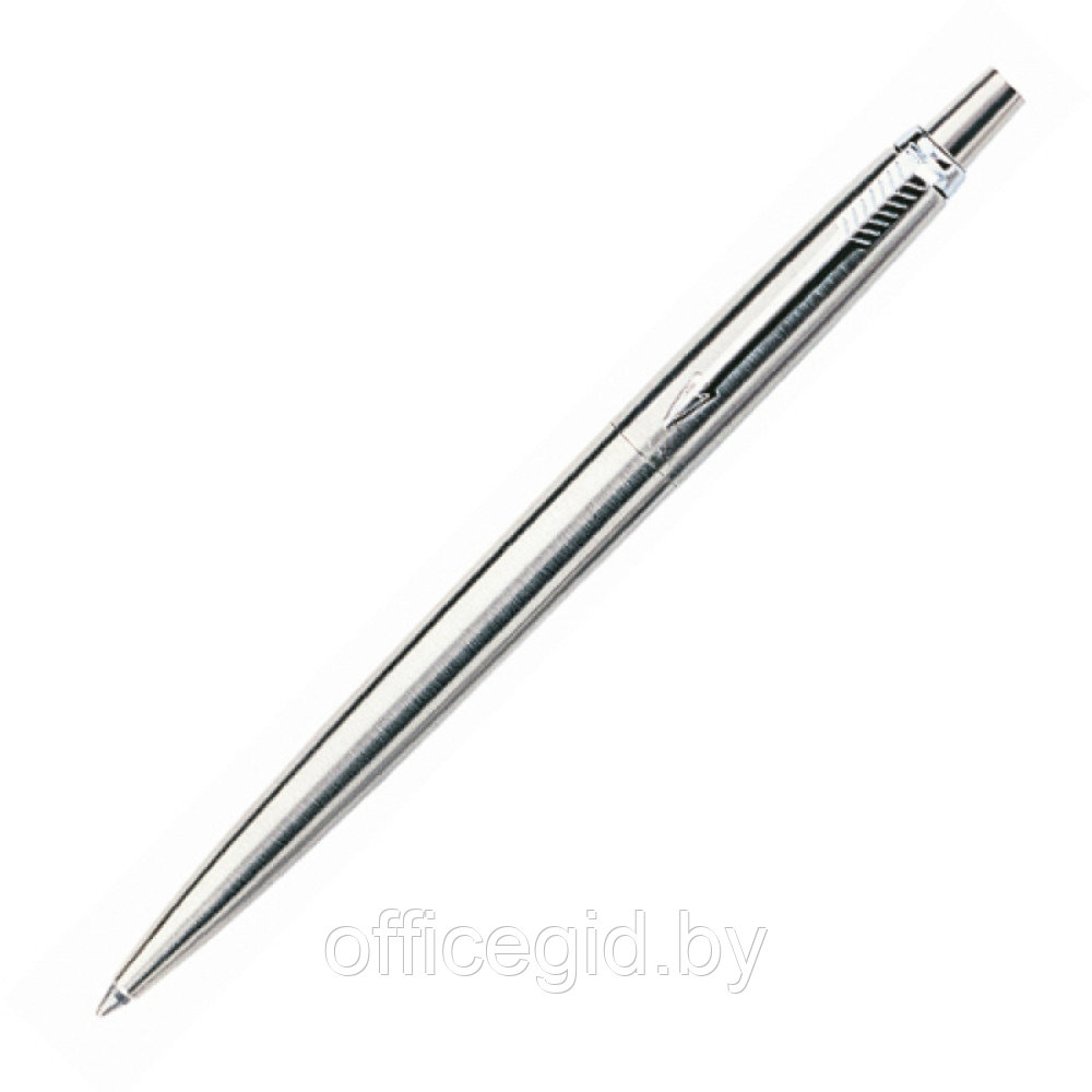 Ручка шариковая автоматическая "Parker Jotter Stainless Steel CT", 0.7 мм, серебристый, стерж. синий