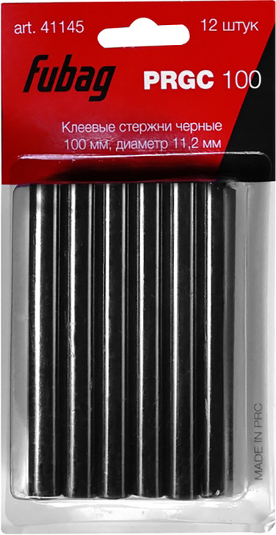 Клеевые стержни чёрные Fubag PRGC 100 (12 шт.) - фото 1 - id-p188061966