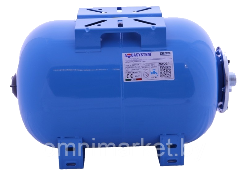 Гидроаккумулятор Aquasystem VAO 24 горизонтальный, Италия - фото 1 - id-p188066964