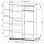 Шкаф-купе Симпл Зеркало 1,6м (2 створки) ясень анкор  МК Стиль, фото 2