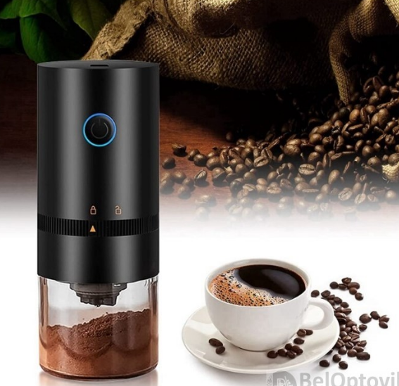 Кофемолка портативная Electric Coffee Grinder для дома и путешествий, USB - фото 2 - id-p188067936