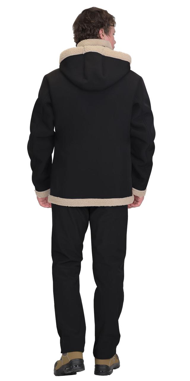 Куртка мужская с капюшоном «СИРИУС-ШТУРМ» демисезонная, черная - фото 3 - id-p188071643