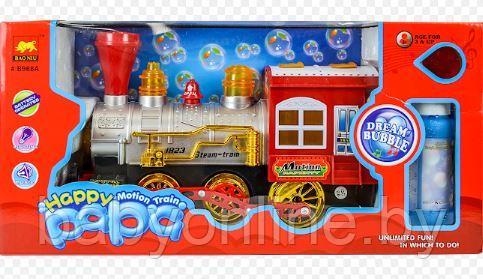 Поезд игрушечный, пускает мыльные пузыри арт B968A свет, звук - фото 2 - id-p188073704