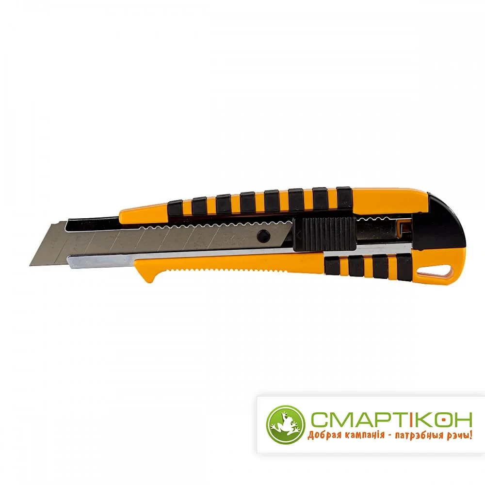 Нож канцелярский RAION MRG-18 оранжевый 18 мм - фото 1 - id-p188068125