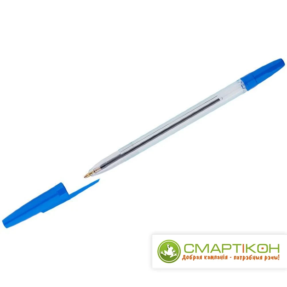 Ручка шариковая Стамм 111 Офис 0,7-1 мм стержень синий корпус тонированный