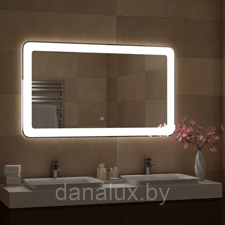 Зеркало с подсветкой Континент Velvette LED 120х80