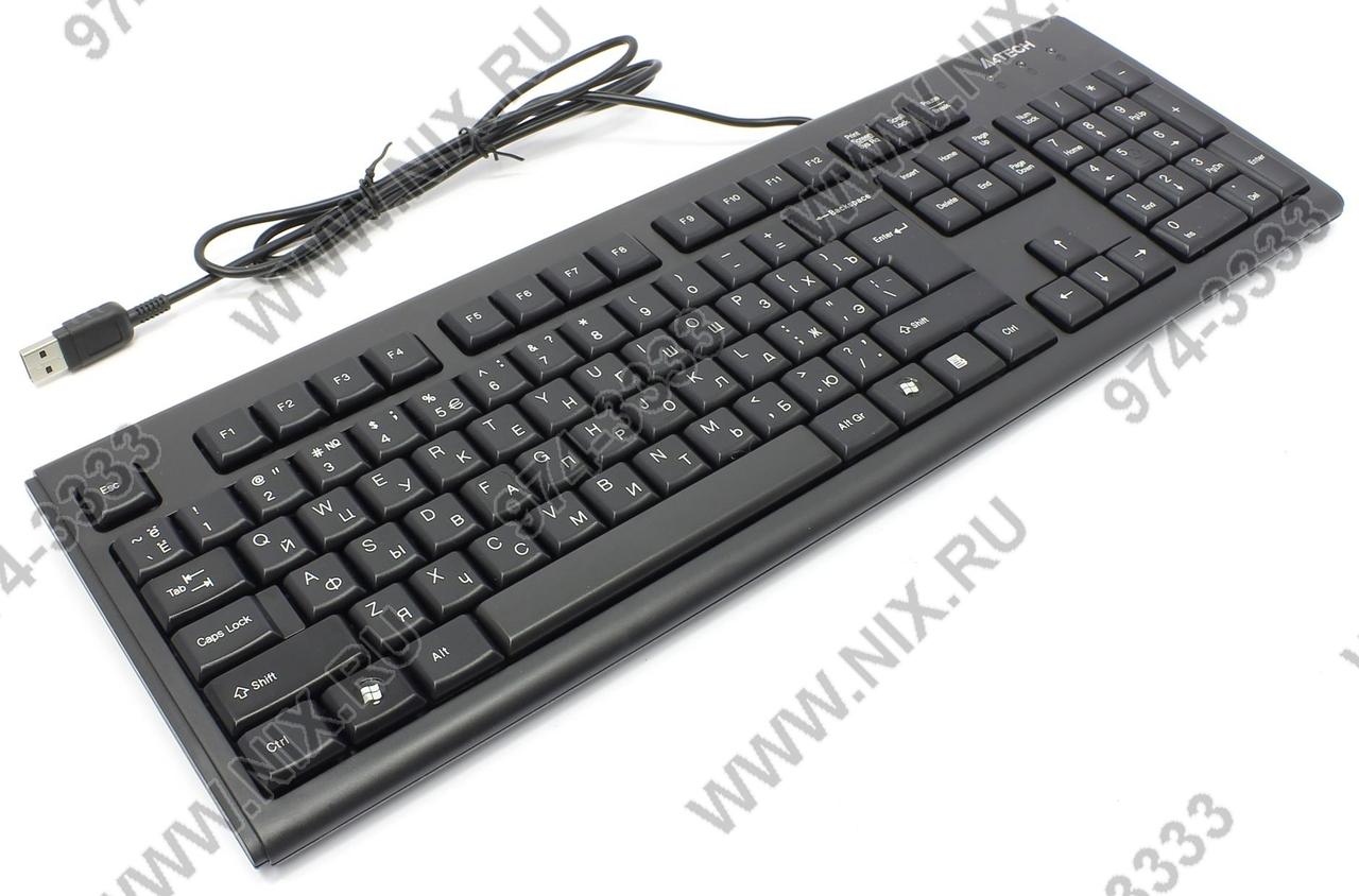 Клавиатура A4Tech KR-83 Black USB 104КЛ