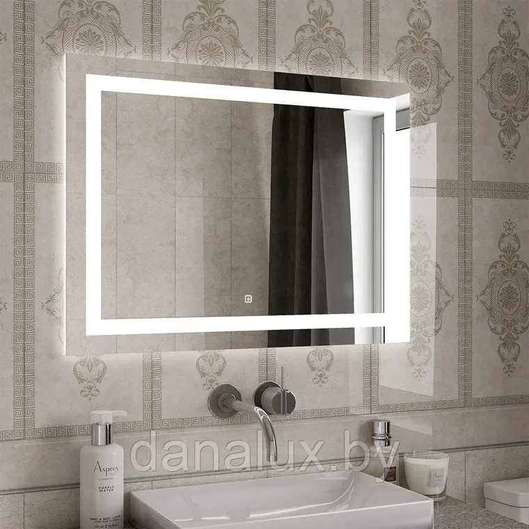 Зеркало с подсветкой Континент Rimini LED 90х70 - фото 5 - id-p187410664