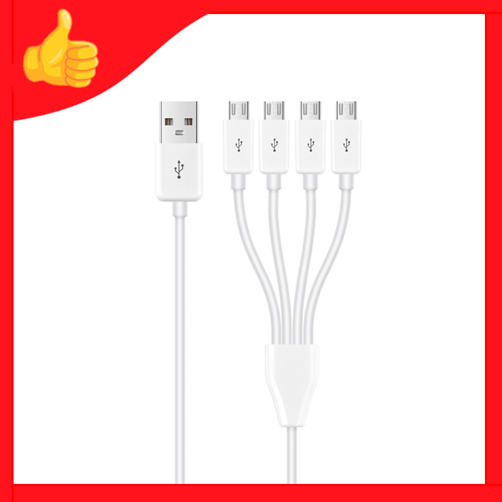 Кабель разветвитель 4 в 1 Micro USB - фото 1 - id-p188075805