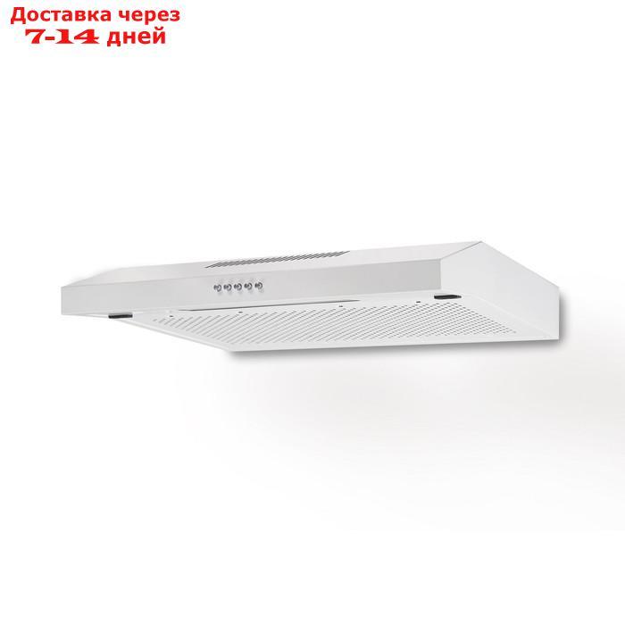 Вытяжка Lex S 500 White, плоская, 440 м3/ч, 3 скорости, 50 см, белая - фото 1 - id-p187970416