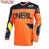 Джерси O NEAL Element Racewear 21, мужской, размер S, цвет оранжевый/синий